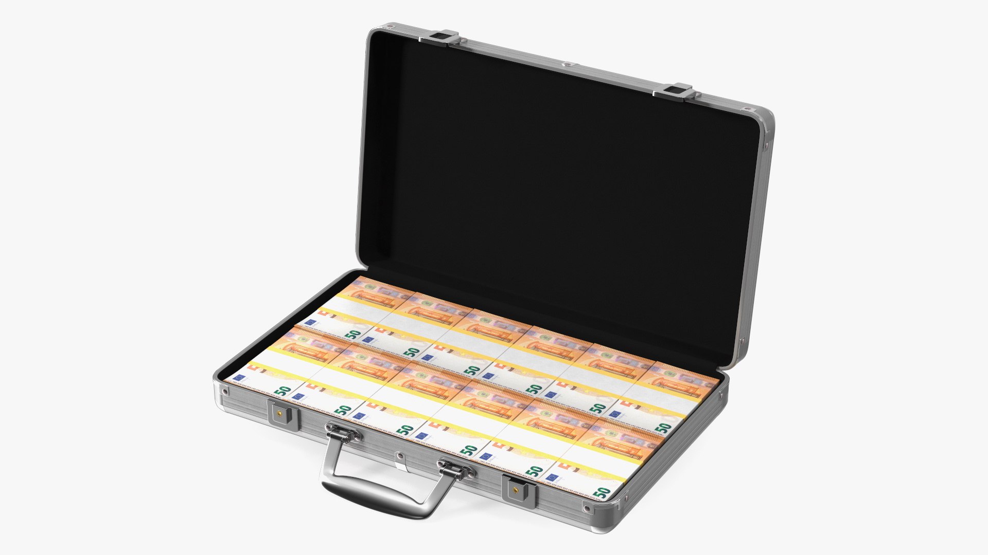 Case Full of 50 Euro 3D model preview