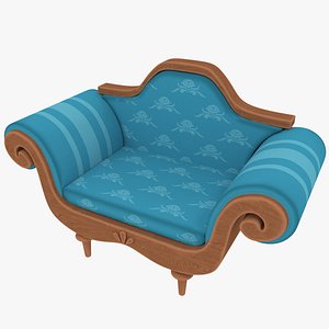 Cartoon Armchair 3D model