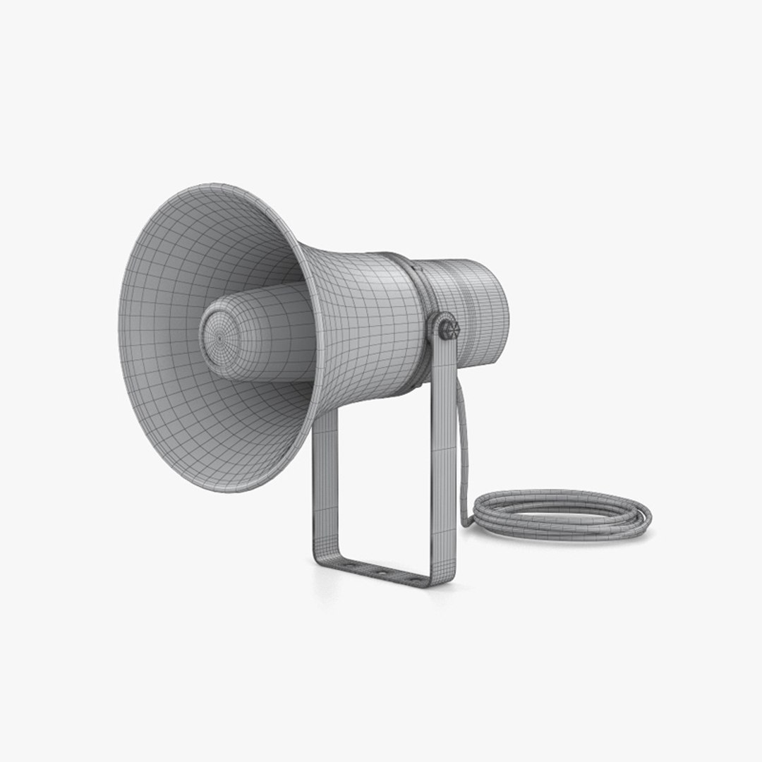 Horn Speaker Megaphone 3D model - TurboSquid 1979577