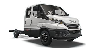 IvecoDailyCrewCabL3Chassis2022 3D model