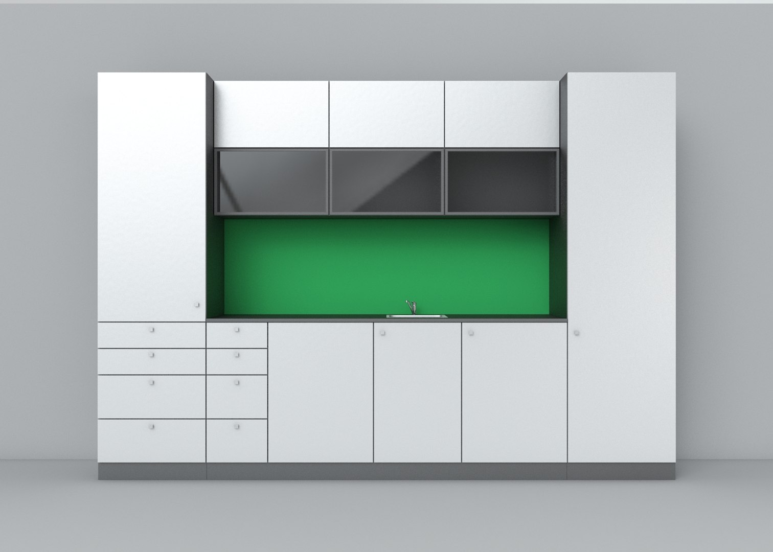 Simple Kitchen 3d Model
