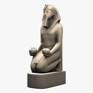 3d egyptian sculpture model