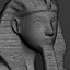 3d egyptian sculpture model