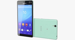 3d realistic sony xperia c4 model