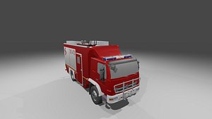 3D water rescue truck poland model