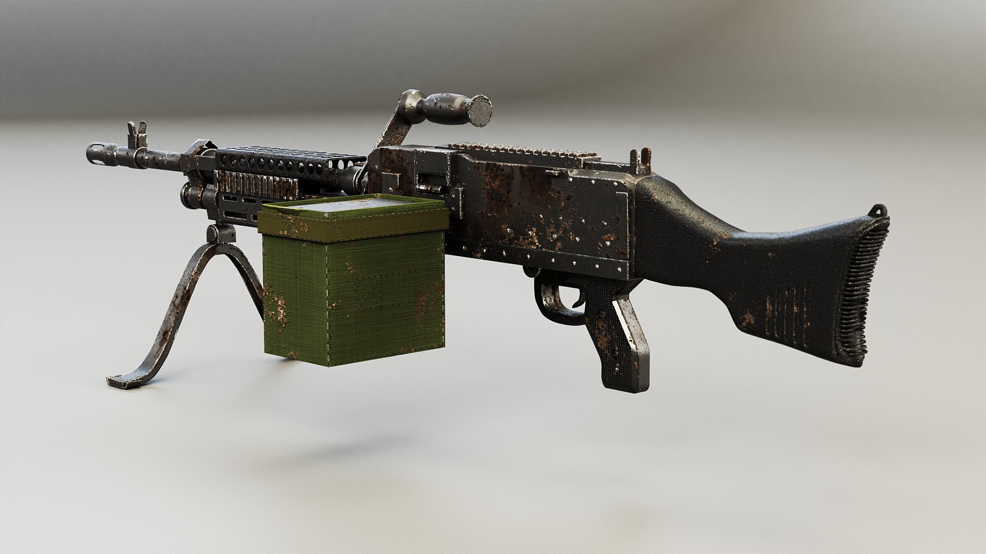 Used M240 Machine Gun 3D - TurboSquid 2322258