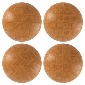 Parquet - Laminate - Wooden floor 4 in 1 3D model