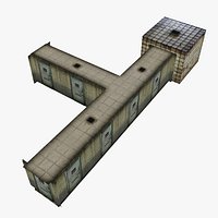 Low Poly Insane Asylum Corridor With PBR Materials