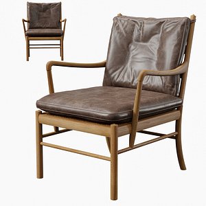 Schalling Ole Wanscher Colonial Armchair 3D model