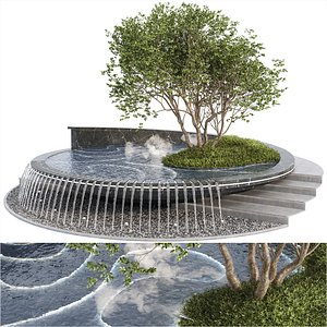 3D model lightning pond