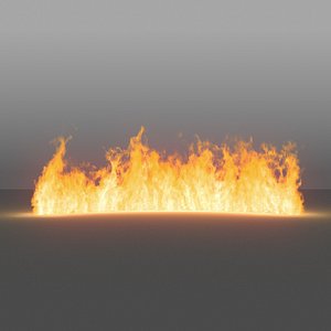 burning flames 06 vdb 3D model