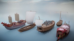 Japanese Ship Collection 3D model