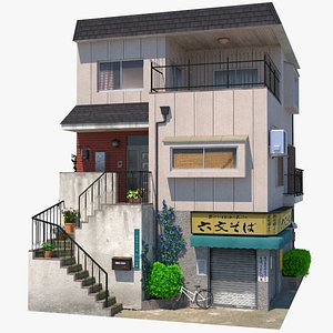 Tagawakita Building PBR Remastered 3D model