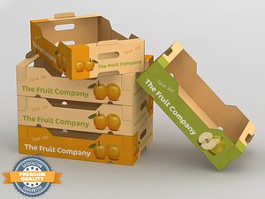 3ds corrugated fruits vegetables box