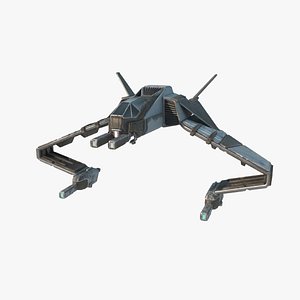 3D model Future Sci-Fi Space Fighters