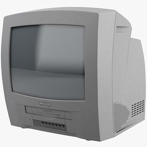 Retro CRT TV With VHS System