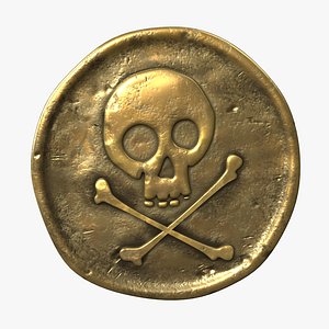Cartoon Pirate Coin