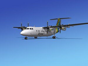 3d model dhc-7-200 passenger freight