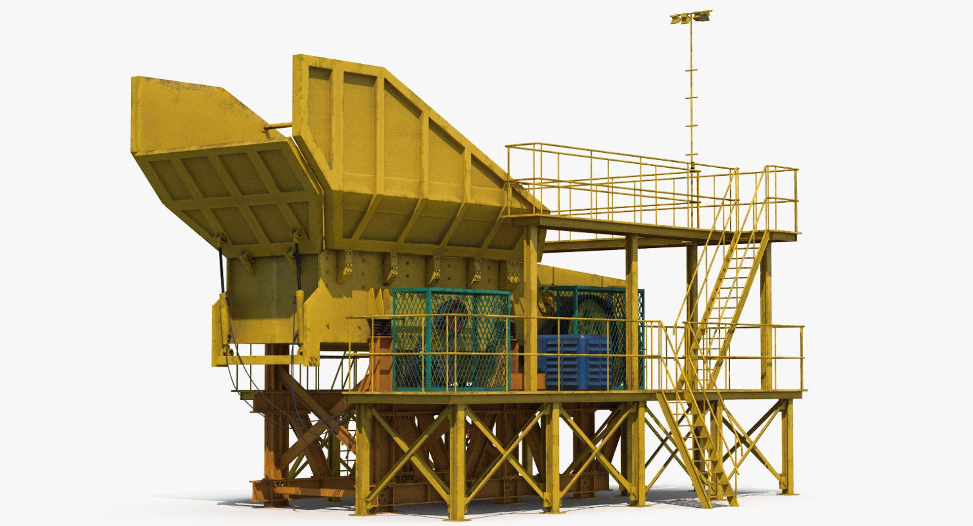 Rock Crusher Machine 3D Model - TurboSquid 1285540