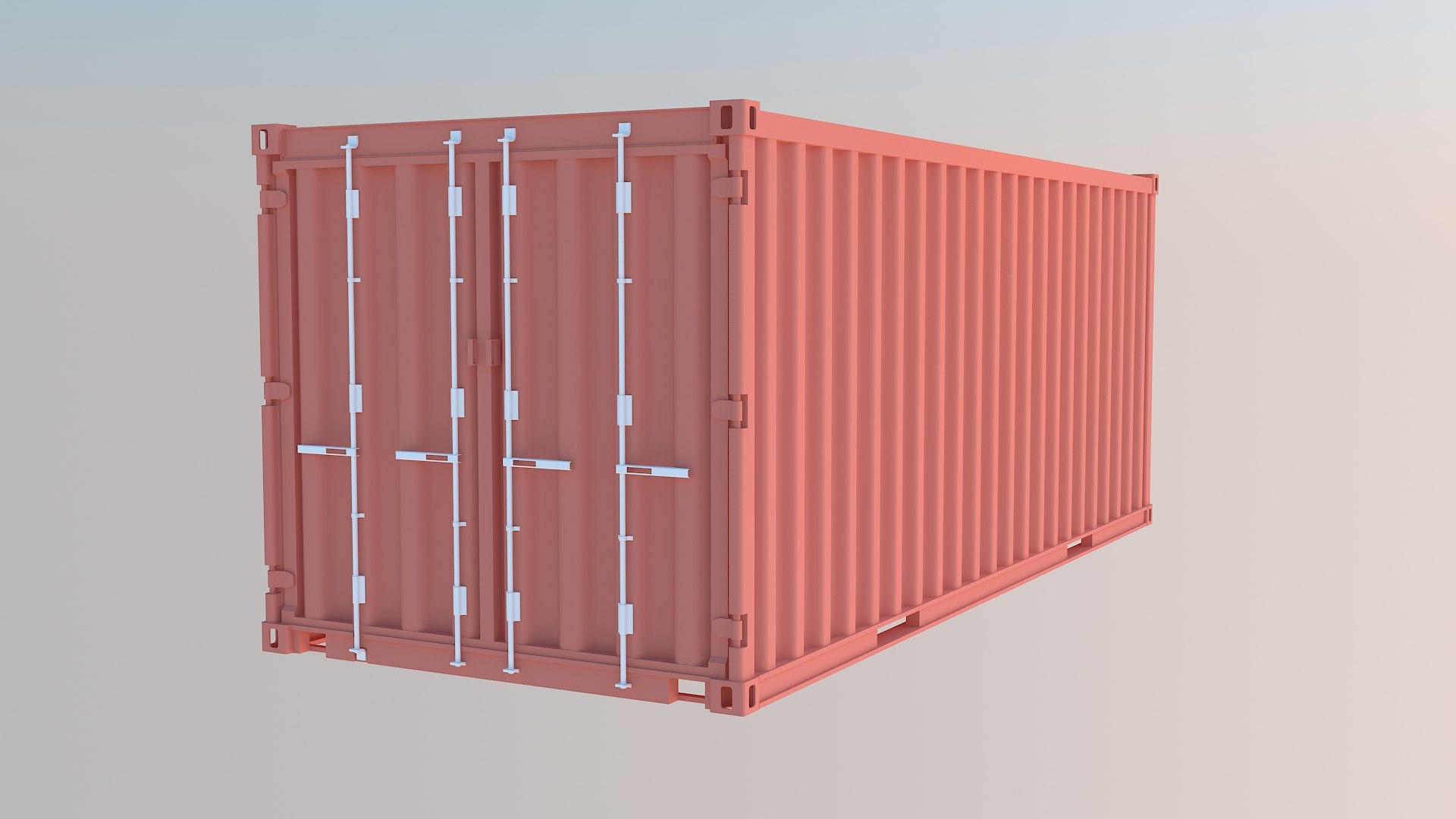 3D 20ft Container Model - TurboSquid 1337000