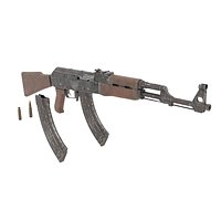 AK-47 Realistic Game ready