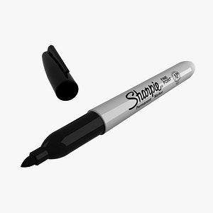 sharpie markers 3d model