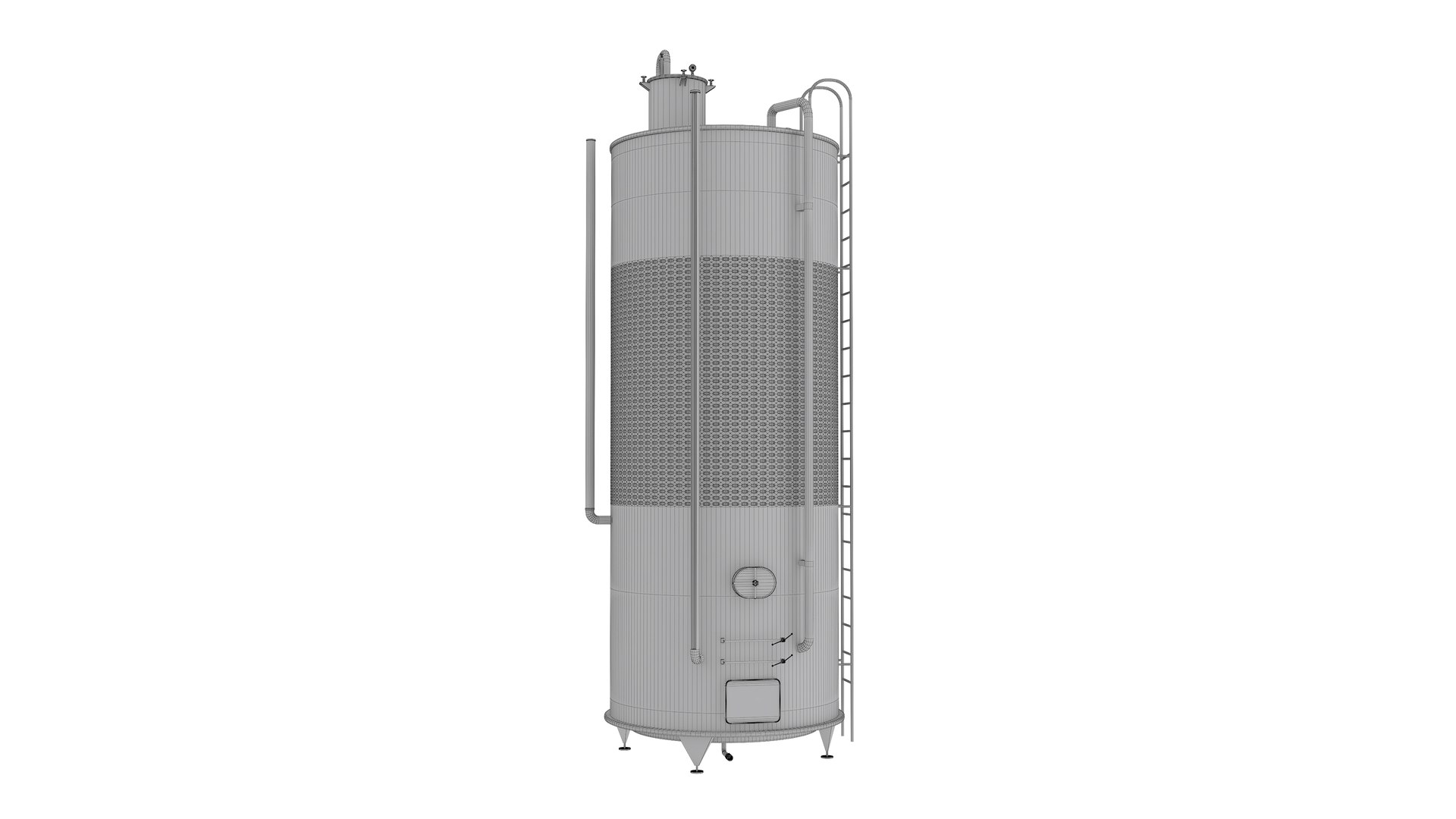 3D Model Stainless Steel Wine Fermentation Tank - TurboSquid 2207841