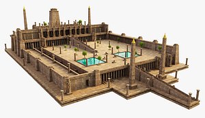 Egyptian temple 3D model