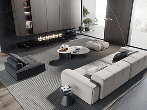 Modern living room 3D model