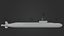 borei submarine alexander 3D model