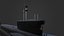 borei submarine alexander 3D model