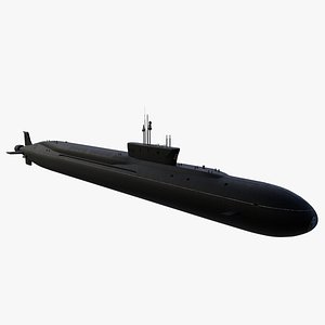 borei submarine alexander 3D model