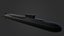 borei submarine alexander 3D model
