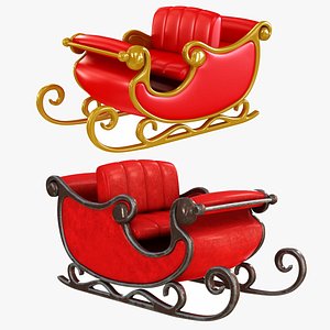 Santa Sleigh Collection model