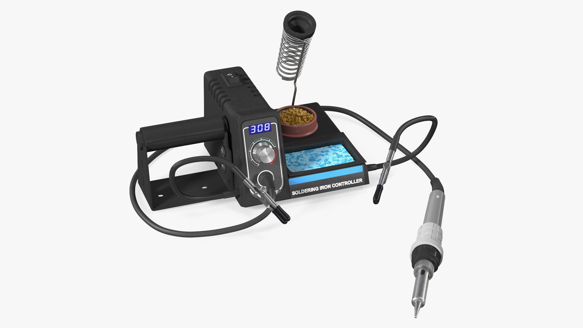 Soldering Iron Station Kit 3D model preview