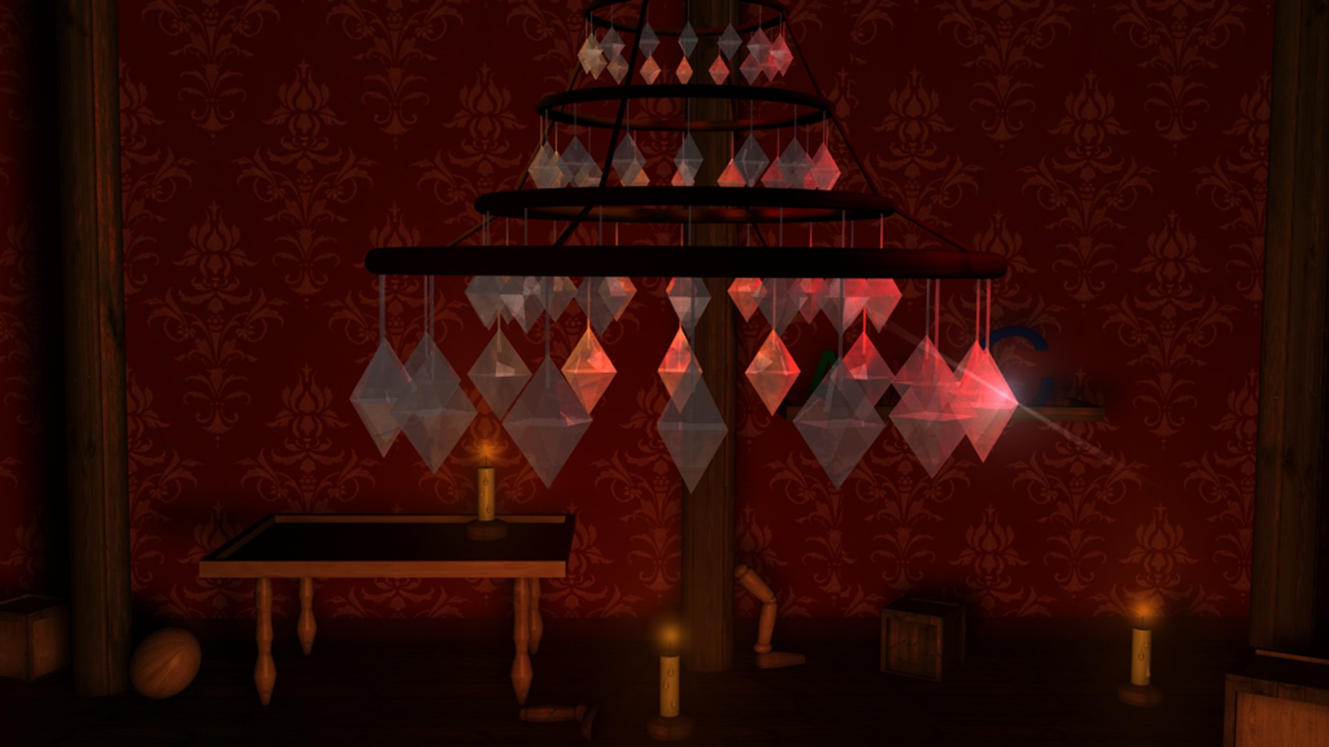 Scene Set Puppet Victorian 3d Model