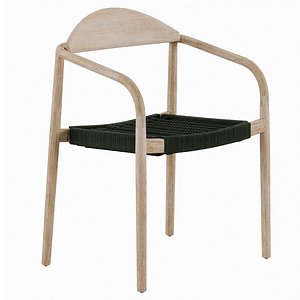 Nina chair eucalyptus 3D model