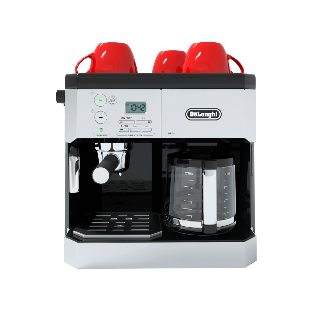 3D Coffee Machine Delonghi Bco430 TurboSquid 1636126