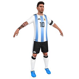 Argentina Messi New Jersey Design 2022 3D model - TurboSquid 2004090