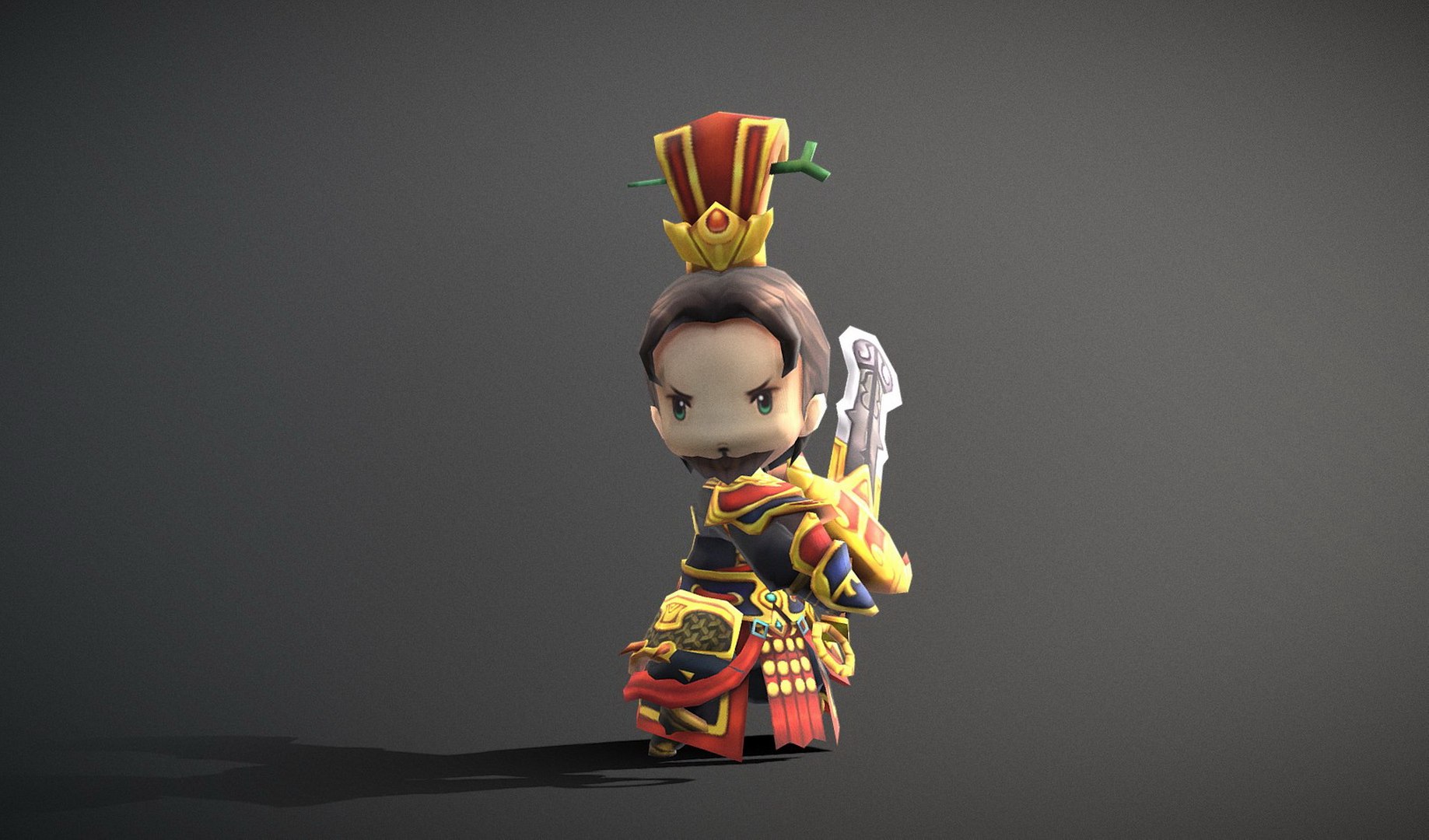 3D модель Three Kingdoms - Sun Quan - TurboSquid 2015304