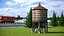 3D Vintage Water Tower Structure