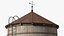 3D Vintage Water Tower Structure