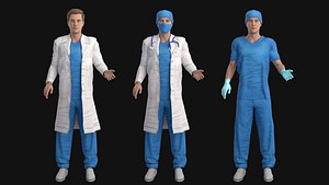 3D model Doctor Rigged