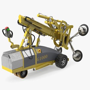 Telescopic Vacuum Glass Lifter Rigged