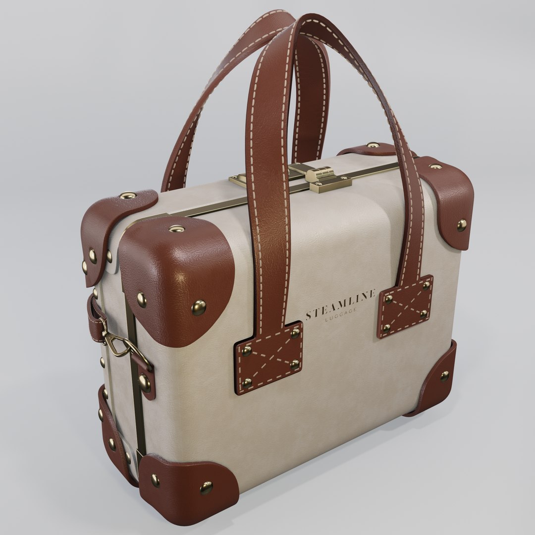 SteamLine Luggage The Diplomat Vanity Case in Cream