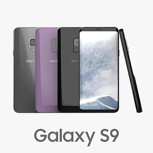 samsung galaxy s9 colors 3D model