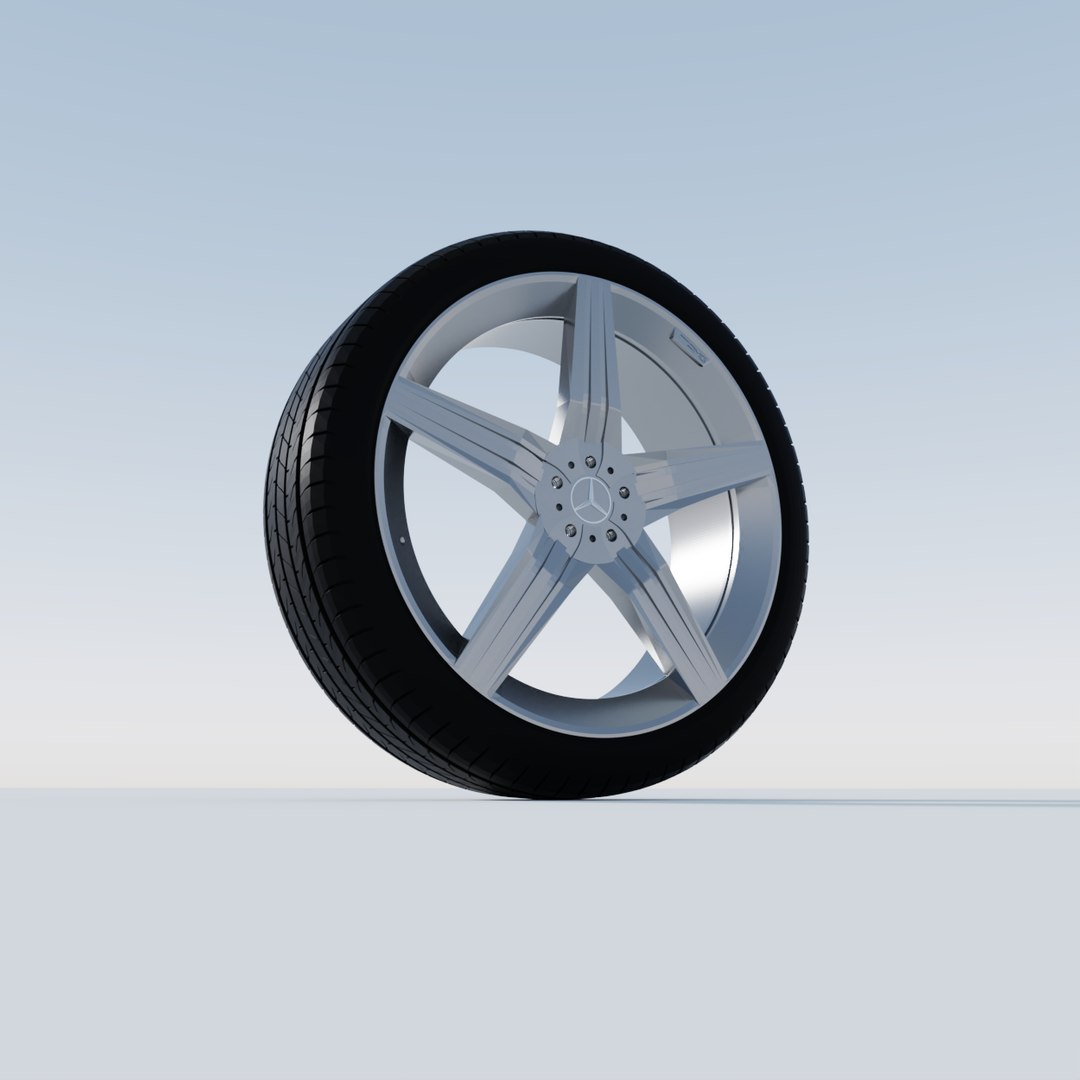 3D Mercedes-benz Amg Wheel - TurboSquid 1378966