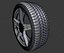3D mercedes-benz amg wheel
