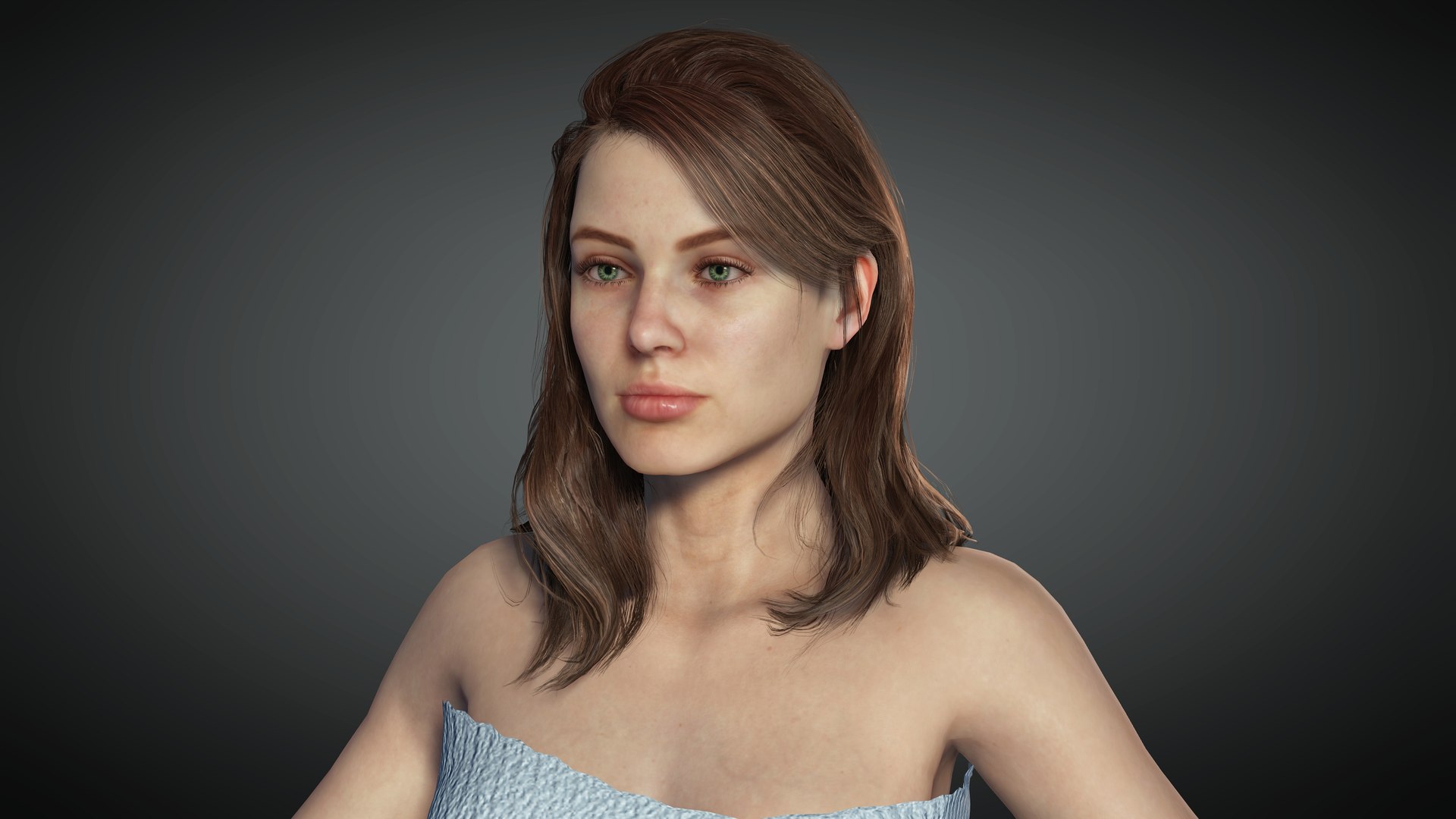 3D Young Woman - TurboSquid 1827326