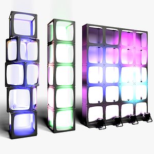 3D Stage Decor 15 - Modular Wall Column